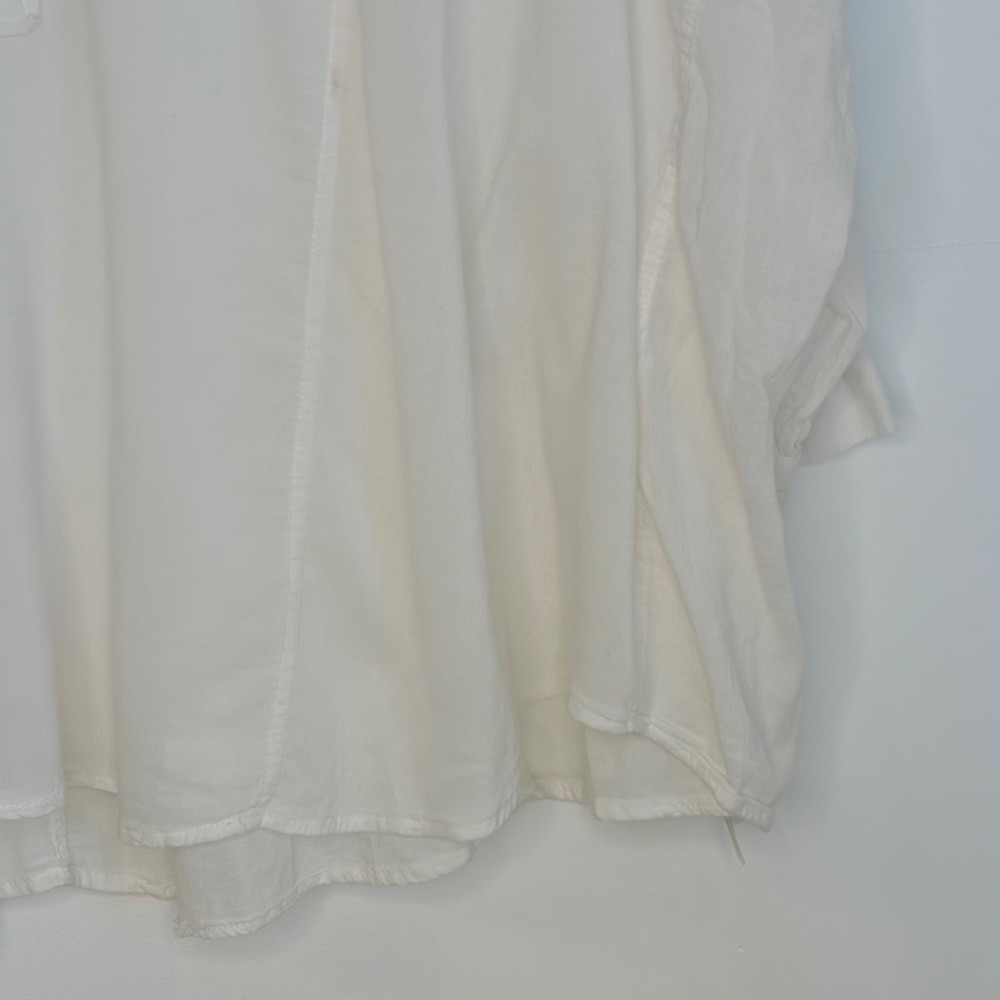 Free People Intimately Tunic Top Womens XS White Gauze Oversized Boho Peasant - Picture 3 of 8